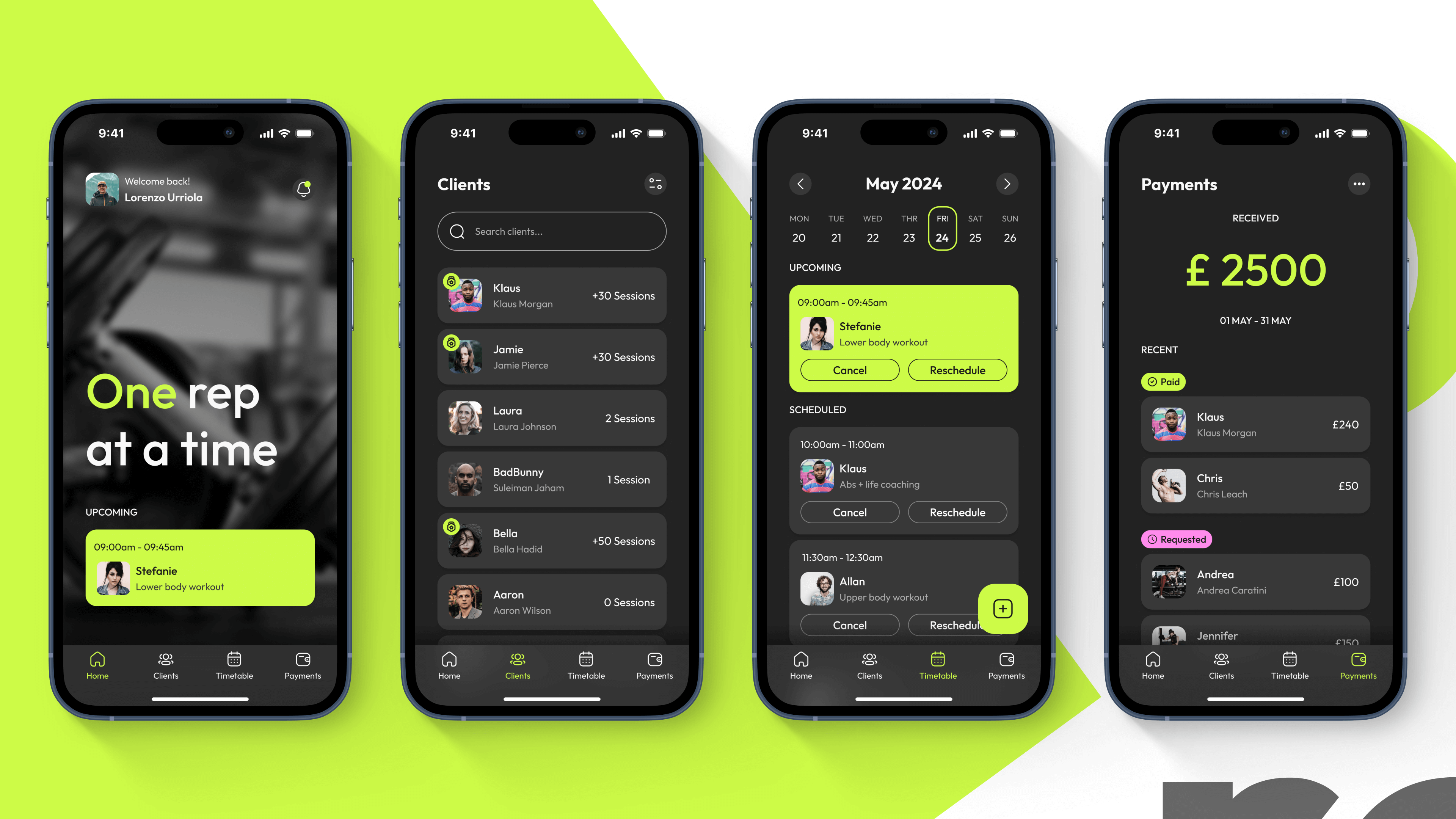 Personal Trainer – App & Brand UI project preview